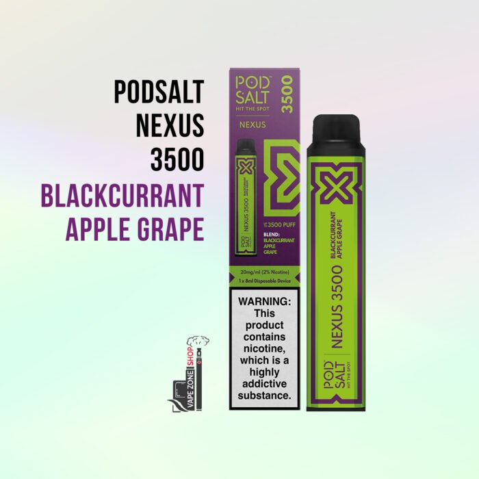 Podsalt Nexus 3500 Puff Disposable Vape – 20mg Nic Salt | Dubai Vapes - Image 3
