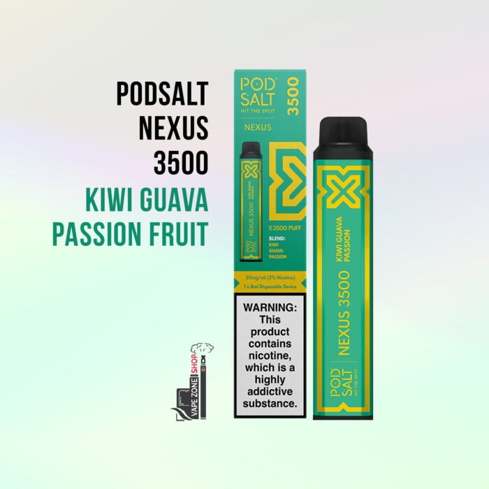 Podsalt Nexus 3500 Puff Disposable Vape – 20mg Nic Salt | Dubai Vapes - Image 5