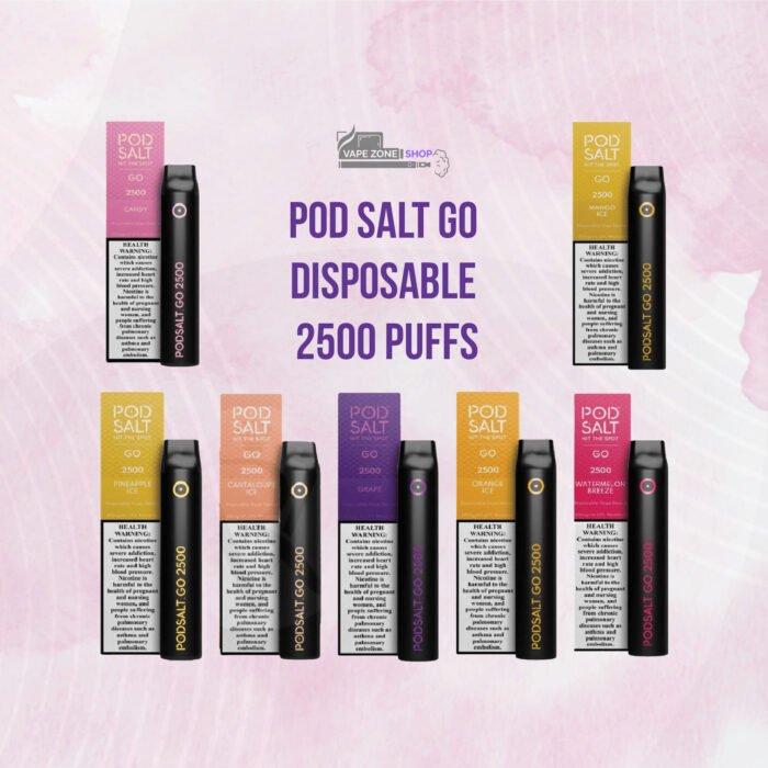 Podsalt Go 2500 Puff Vape – 20mg Nic Salt Disposable | Dubai - Image 3