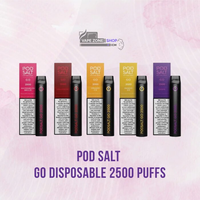 Podsalt Go 2500 Puff Vape – 20mg Nic Salt Disposable | Dubai - Image 4