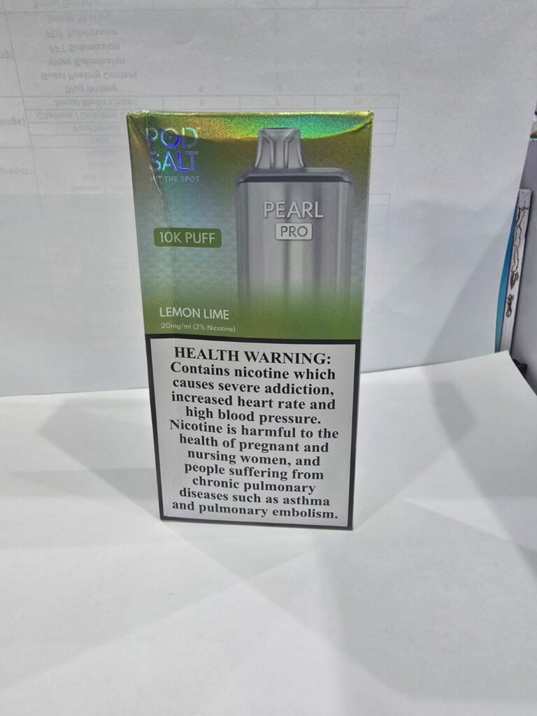 Pod Salt Pearl Pro 10000 puffs Lemon Lime 20mg disposable vape Dubai UAE
