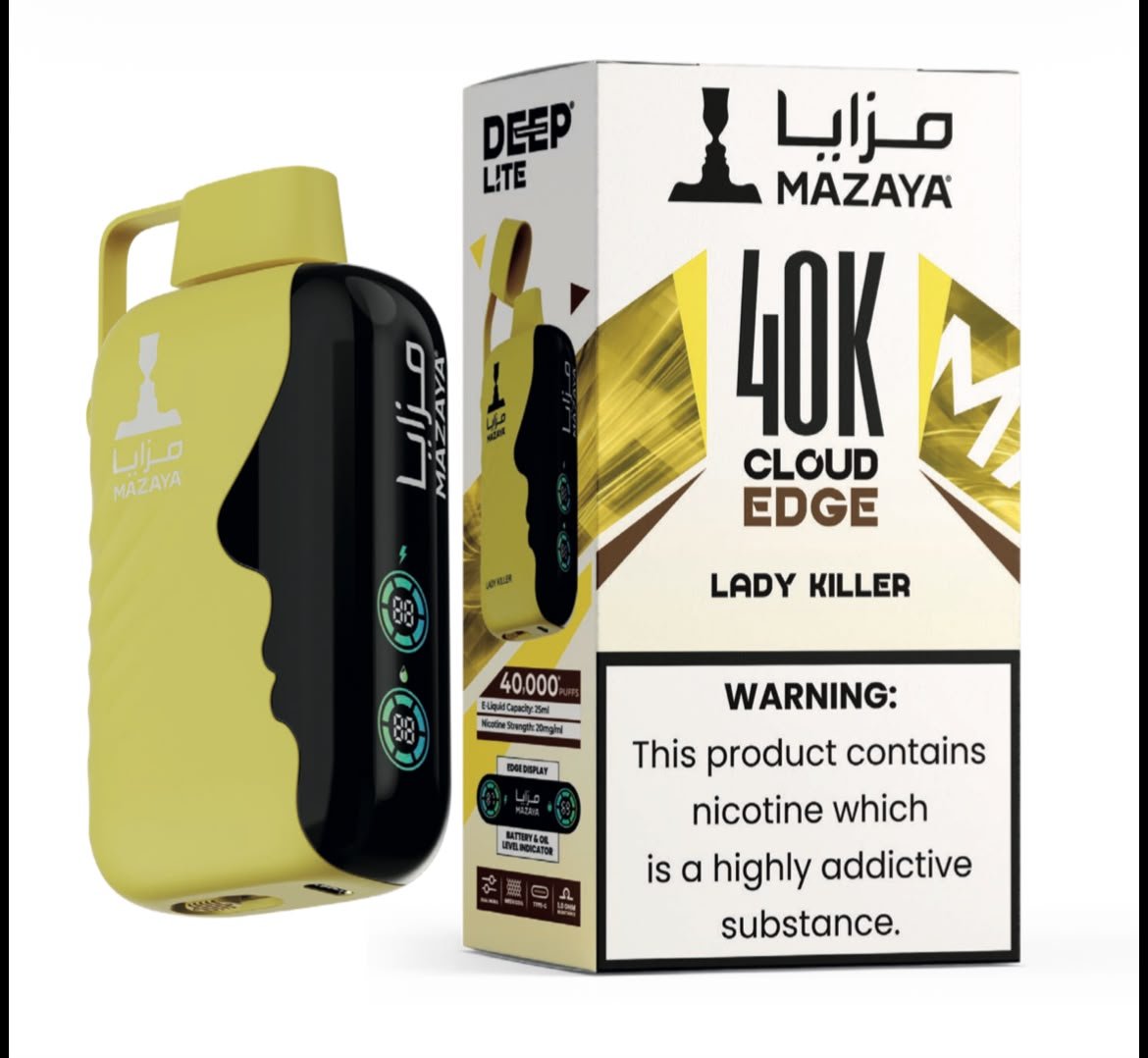 Mazaya Deep Lite 40K Cloud Edge - Lady Killer Mazaya Deep Lite 40K Cloud Edge Lady Killer 20mg 40000 puffs disposable vape Dubai UAE