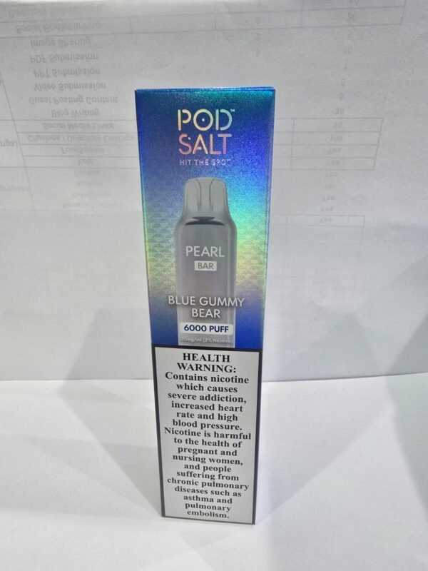 Pod Salt Pearl Bar 6000 puffs Blue Gummy Bear disposable vape Dubai UAE