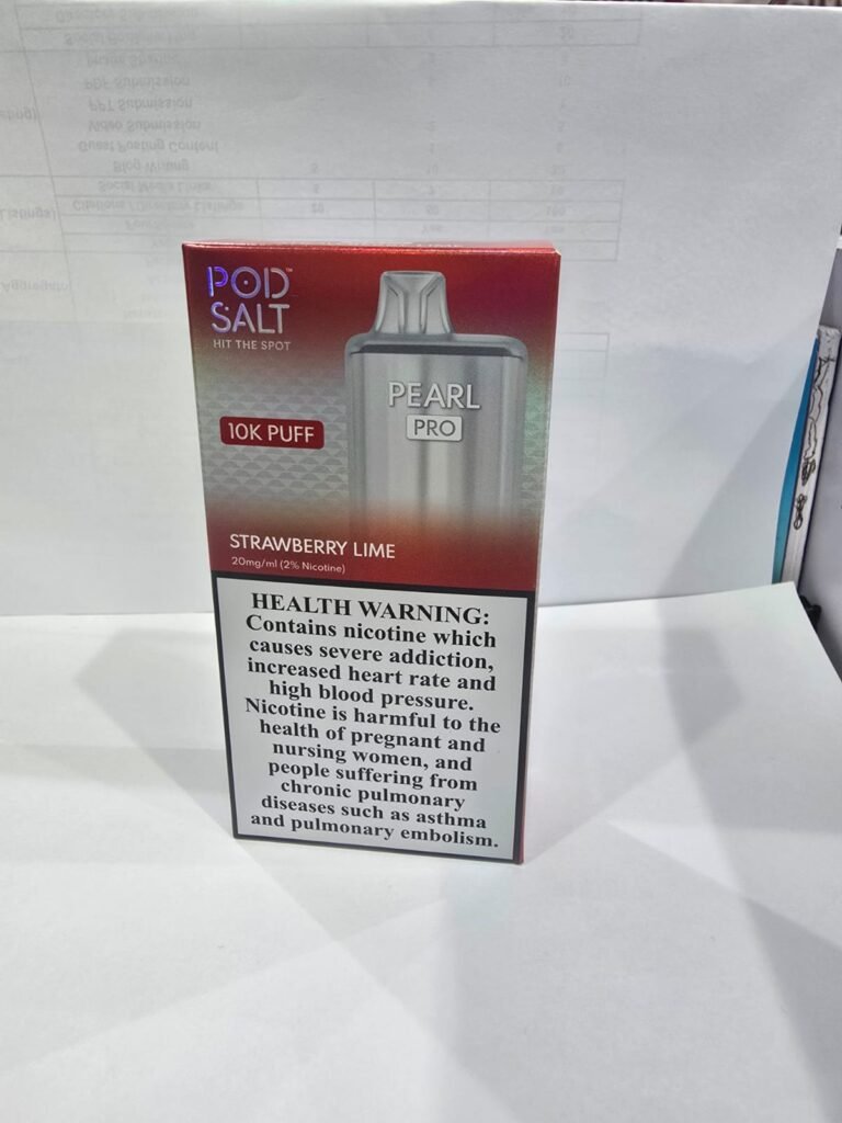 Pod Salt Pearl Pro 10000 puffs Strawberry Lime 20mg disposable vape Dubai UAE