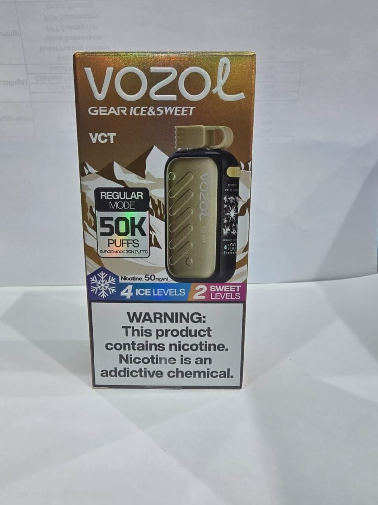 Vozol Gear Ice and Sweet 50000 puffs VCT 50mg disposable vape Dubai UAE