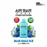 Air Bar Nano Zero 1200 Puffs Blue Razz Ice 0mg Disposable Vape Dubai