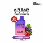 Air Bar Nano Zero 1200 Puffs Cranberry Grape 0mg Disposable Vape Dubai