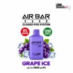Air Bar Nano Zero 1200 Puffs Grape Ice 0mg Disposable Vape Dubai