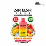 Air Bar Nano Zero 1200 Puffs Peach Mango Watermelon 0mg Disposable Vape Dubai