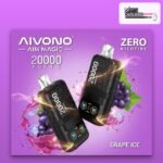 Aivono Aim Magic 20000 puffs Grape Ice zero nicotine disposable vape available in Dubai and across the UAE at VapeZone