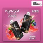 Aivono Aim Magic 20000 puffs Mixed Berry zero nicotine disposable vape available in Dubai and across the UAE at VapeZone