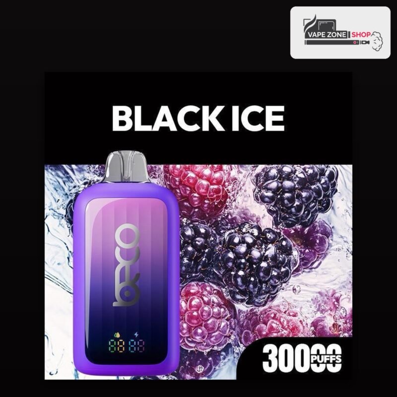 Beco 30000 puffs Black Ice 20mg disposable vape available in Dubai and across the UAE at VapeZone
