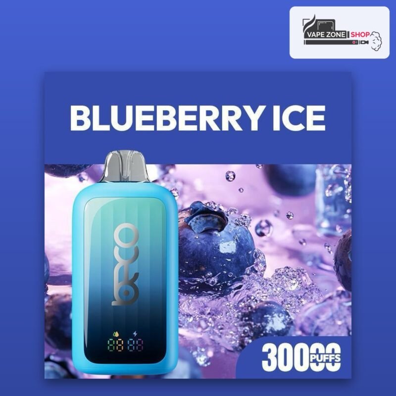 Beco 30000 puffs Blueberry Ice 20mg disposable vape available in Dubai and across the UAE at VapeZone