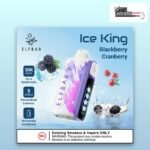 Elf Bar Ice King 30000 puffs disposable vape Blackberry Cranberry flavour, 50mg, VapeZone Dubai