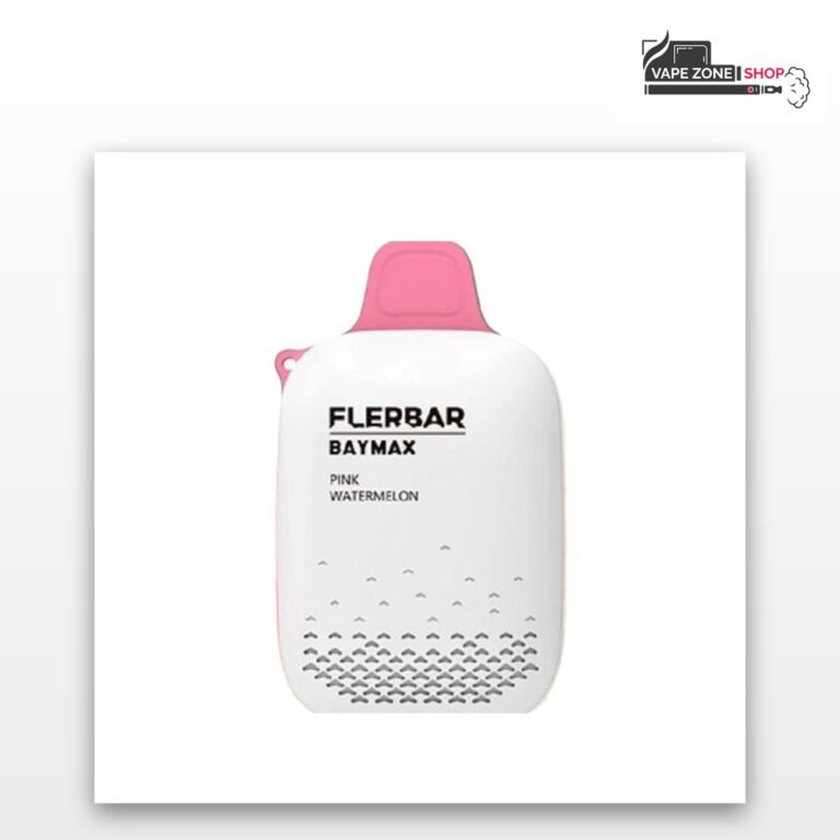 Flerbar Baymax 3500 Puffs Pink Watermelon 0mg Zero Nicotine Vape Dubai