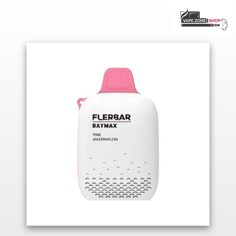 Flerbar Baymax 3500 Puffs Pink Watermelon 0mg Zero Nicotine Vape Dubai
