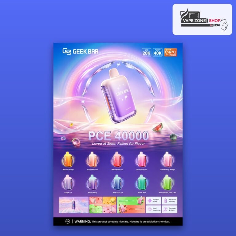 Geek Bar PCE 40000 Puffs 50mg Disposable Vape Dubai All Flavours