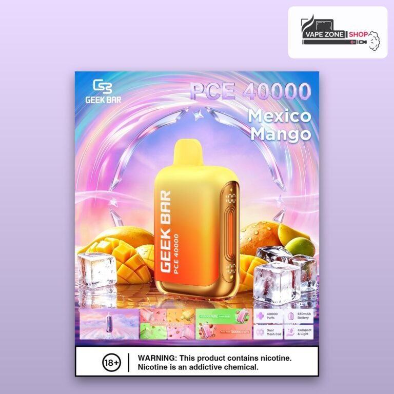 Geek Bar PCE 40000 Puffs Mexico Mango 50mg Disposable Vape Dubai