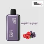 HQD Miracle 8000 puffs Raspberry Grape zero nicotine disposable vape available in Dubai and across the UAE at VapeZone