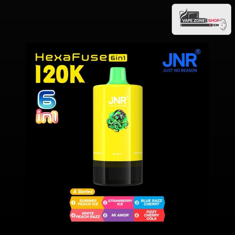 JNR HexaFuse 6 in 1 120000 Puffs A Series 50mg Disposable Vape Dubai
