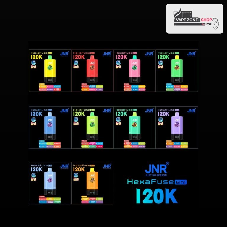 JNR HexaFuse 6 in 1 120000 Puffs 50mg Disposable Vape Dubai All Series