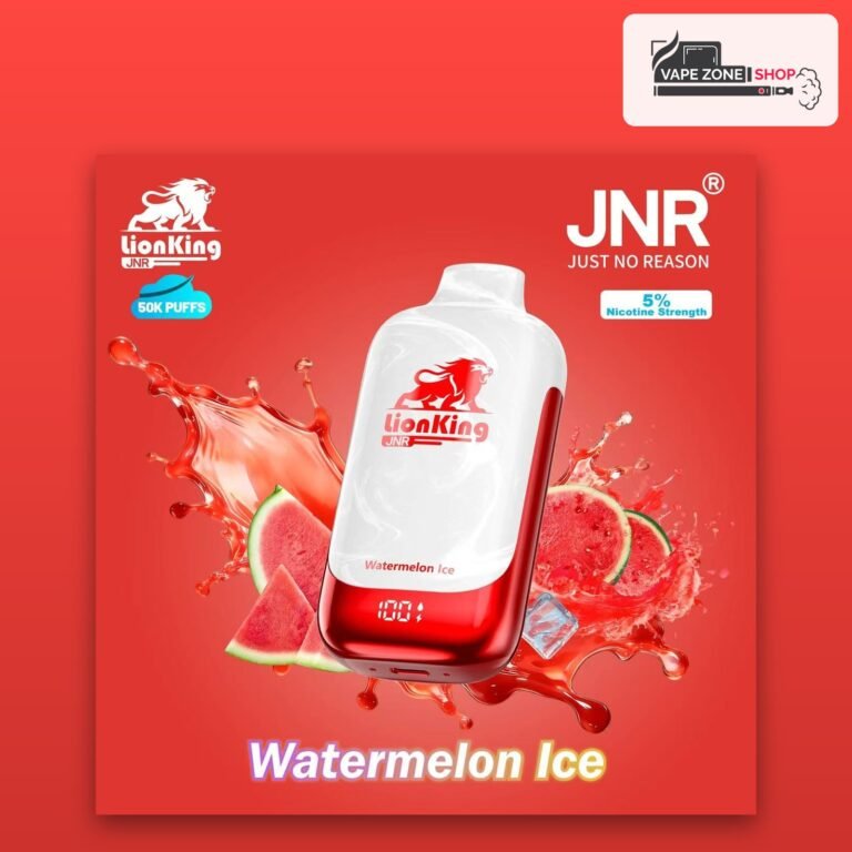 JNR Lion King 50000 Puffs Watermelon Ice 50mg Disposable Vape Dubai