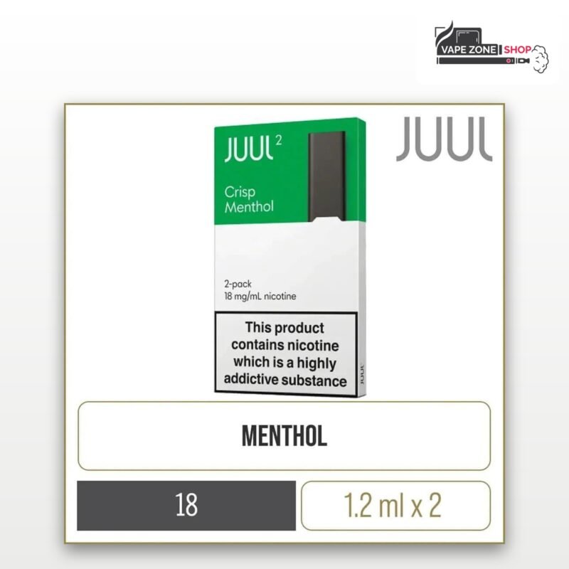 JUUL2 Pods Crisp Menthol 18mg 2 Pack Dubai