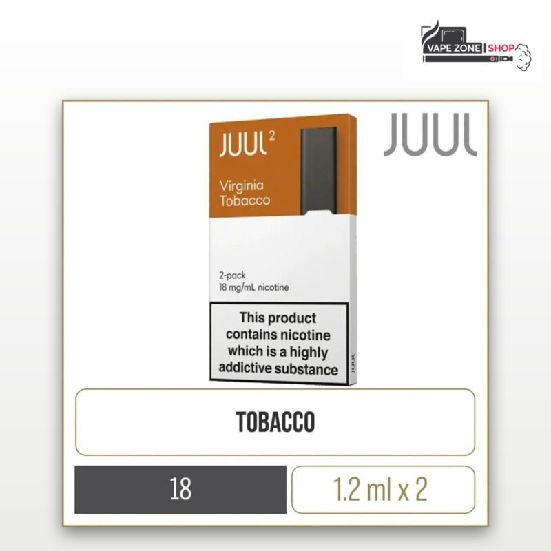 JUUL2 Pods Virginia Tobacco 18mg 2 Pack Dubai