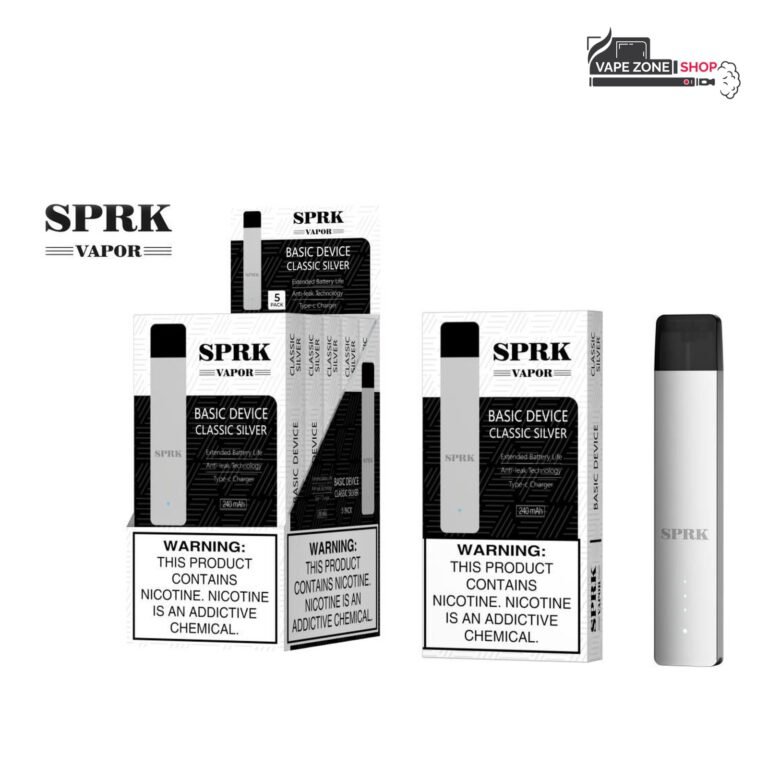 SPRK Vapor Basic Device Classic Silver Pod Kit Dubai