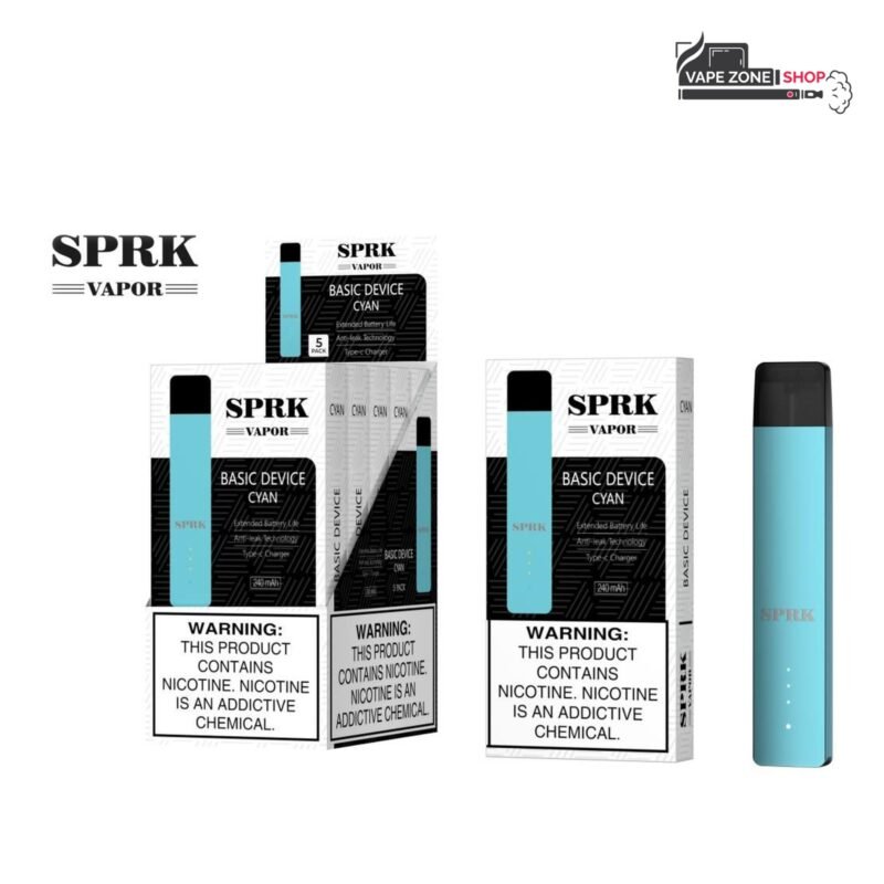 SPRK Vapor Basic Device Cyan Pod Kit Dubai