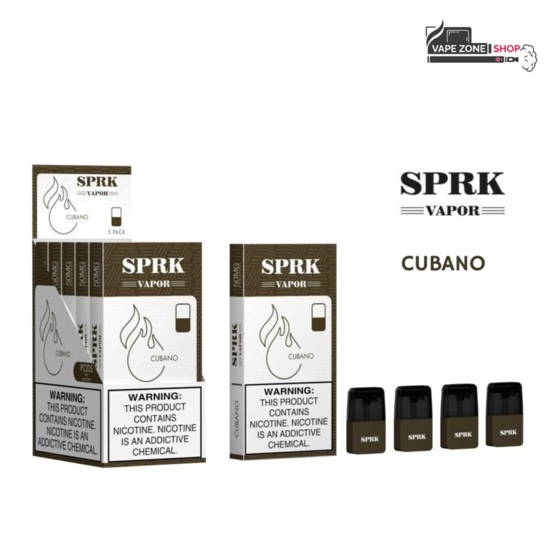 SPRK Vapor Pods Cubano 50mg Replacement Pod Cartridge Dubai