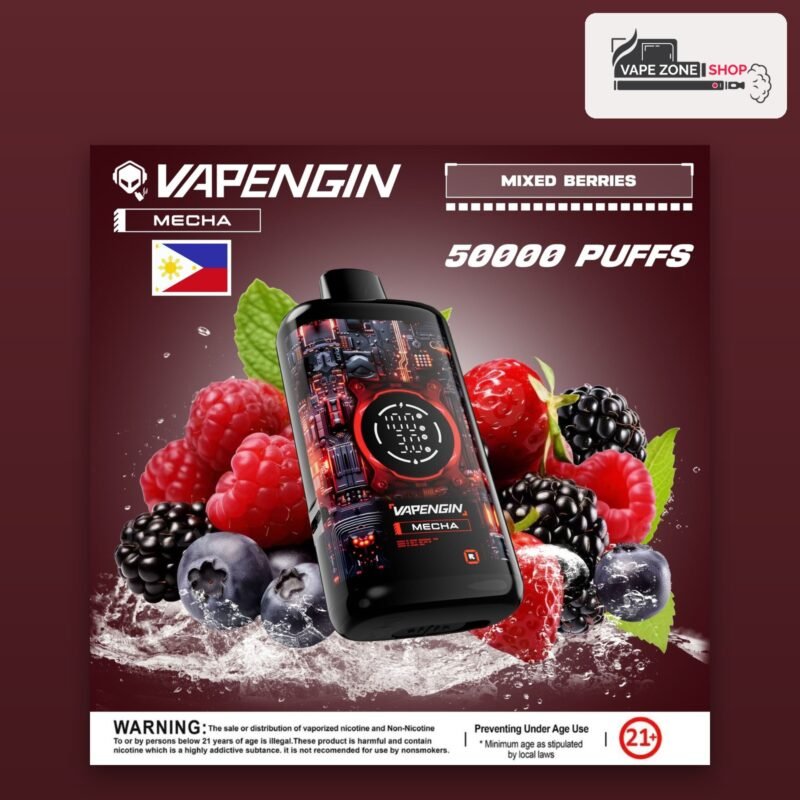 Vapengin Mecha 50000 Puffs Mixed Berries 50mg Disposable Vape Dubai