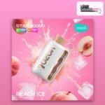 Vozol Star 40000 puffs disposable vape Peach Ice flavour, 50mg, VapeZone Dubai