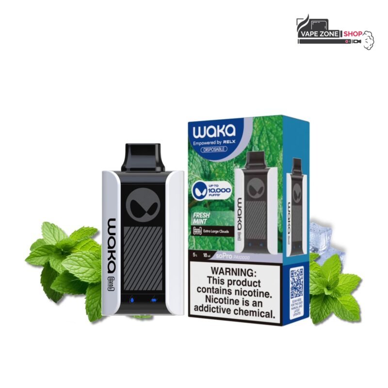 Waka soPro PA10000 Puffs Fresh Mint 50mg Disposable Vape Dubai