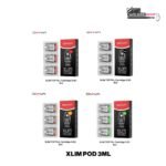 OXVA Xlim Top Fill Cartridge 3ml range 3 pack Dubai UAE