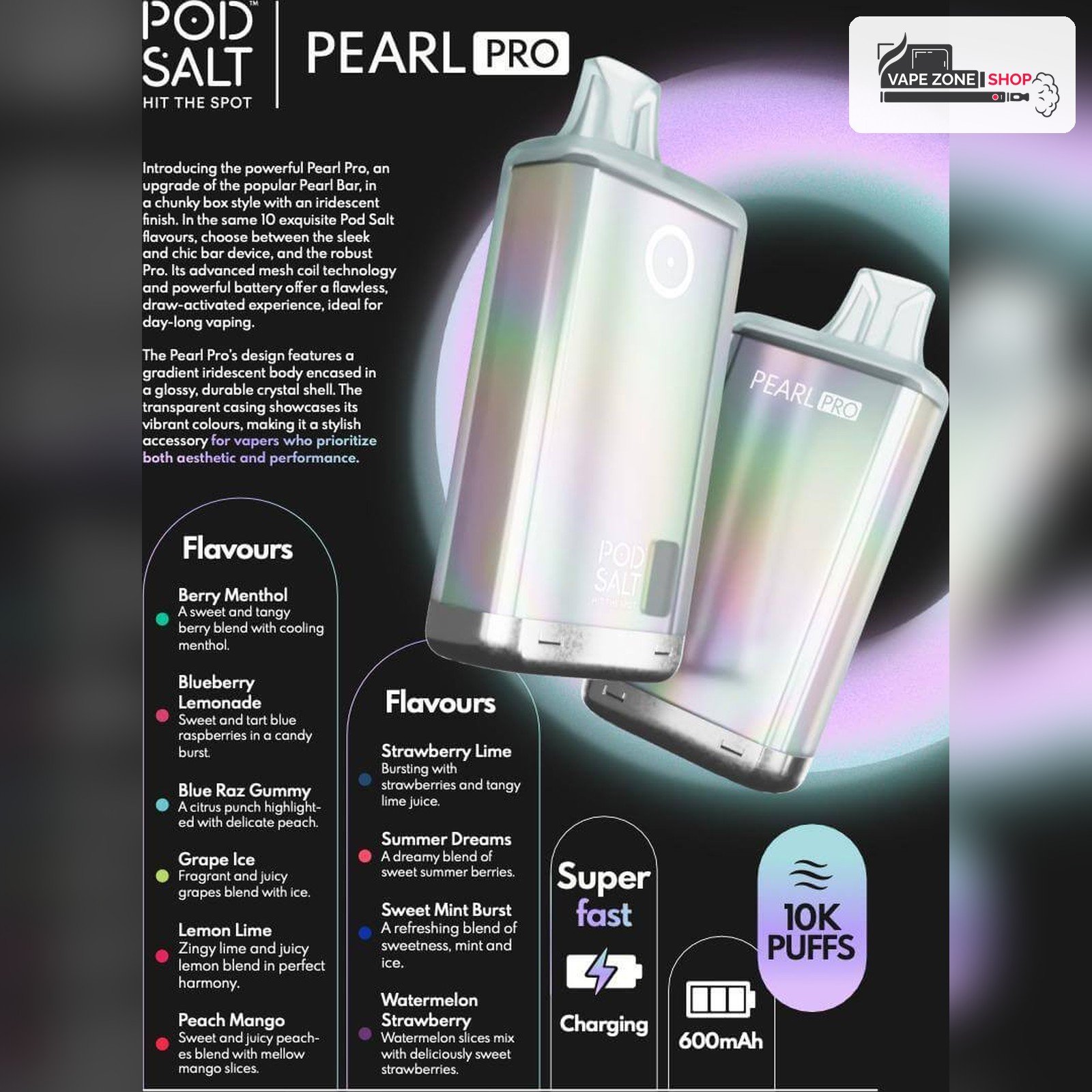 Pod Salt Pearl Pro 10000 Puffs Dubai UAE Pod Salt Pearl Pro 10000 Puffs Dubai UAE