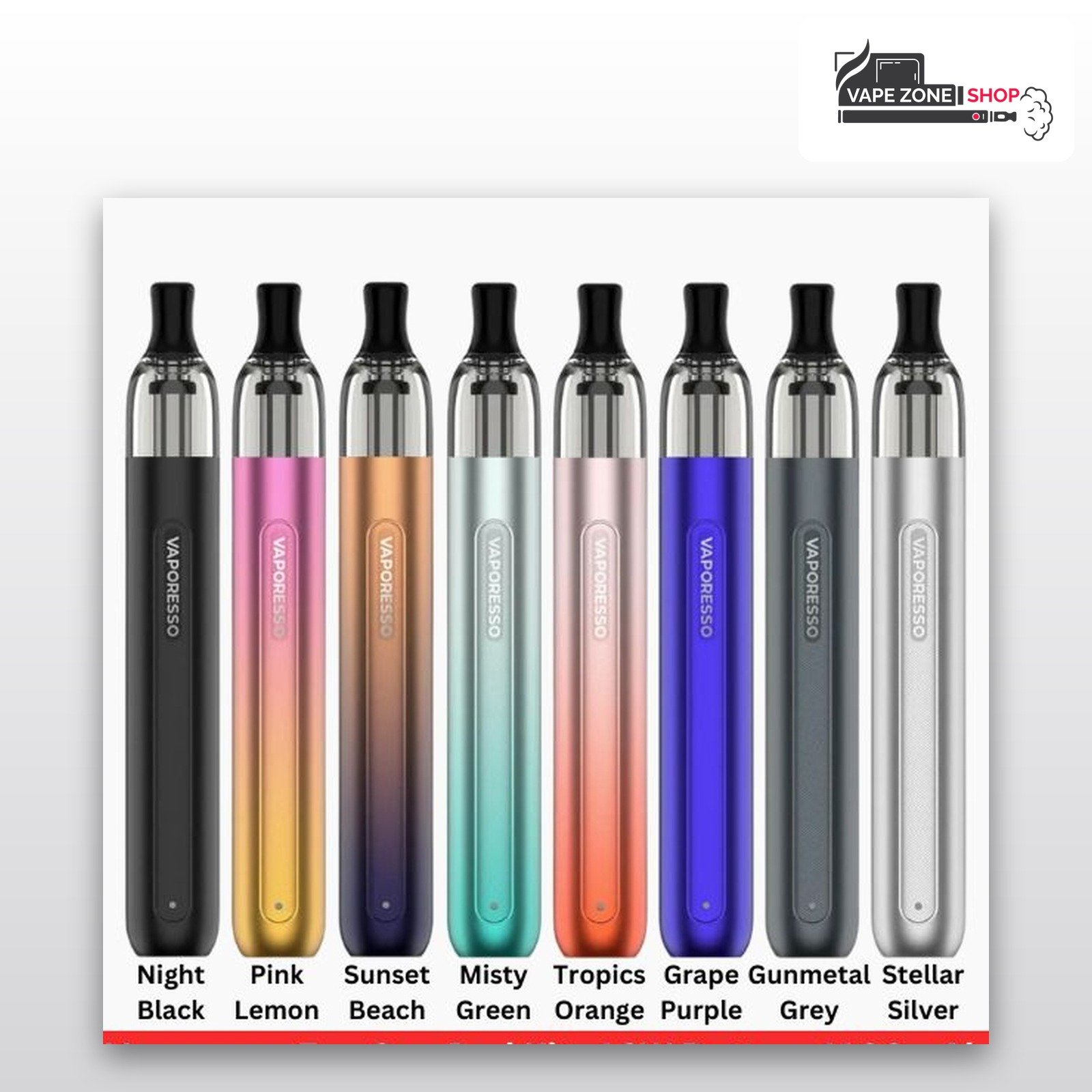 Vaporesso Eco One pod kit all eight colours Vaporesso Eco One pod kit all eight colours